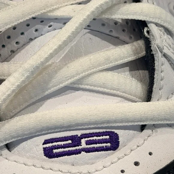Jordan B'Loyal White and Purple Sneakers - Picture 13 of 16